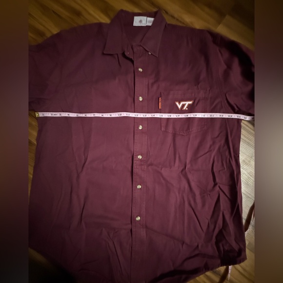 Red Oak Virginia Tech Adult Button Down L/S Men’s‎ Size L - Picture 8 of 11